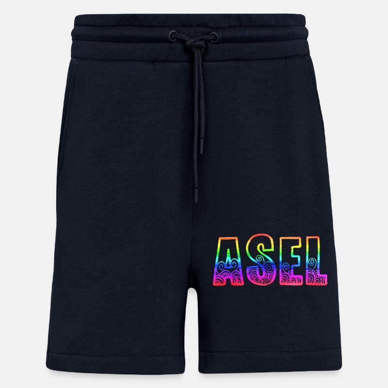 Asel RS Arc-en-ciel - Short bio décontracté fabriqué en UE - DARK NAVY