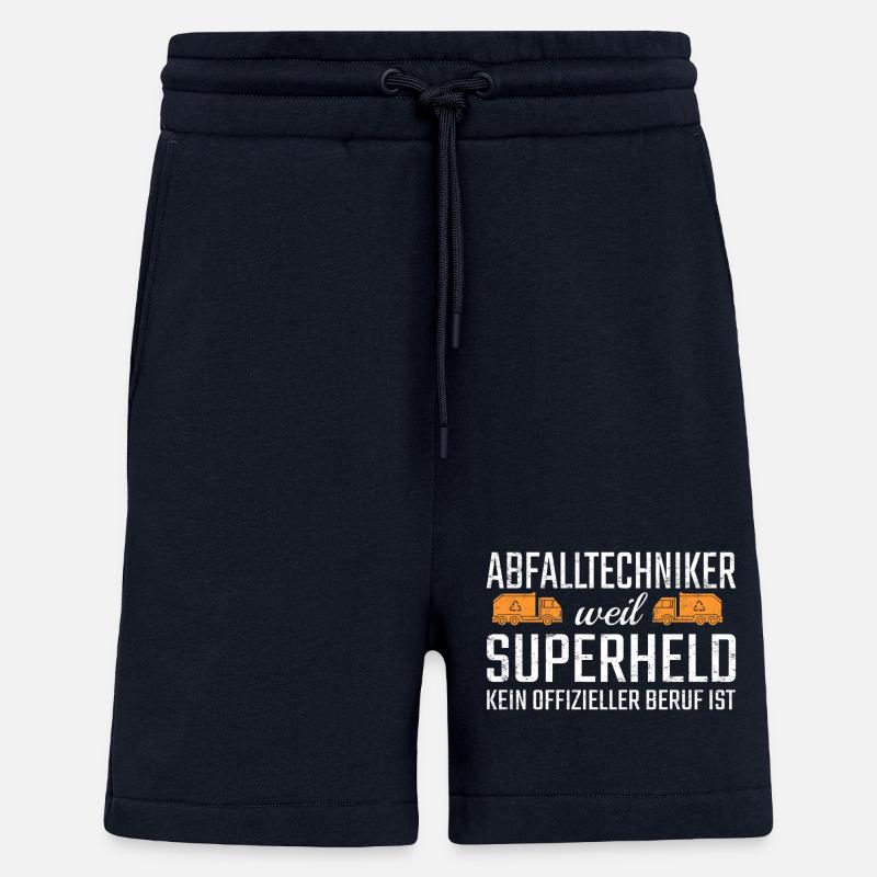 Abfalltechniker Superheld - Shorts - made by SPREAD - DARK NAVY