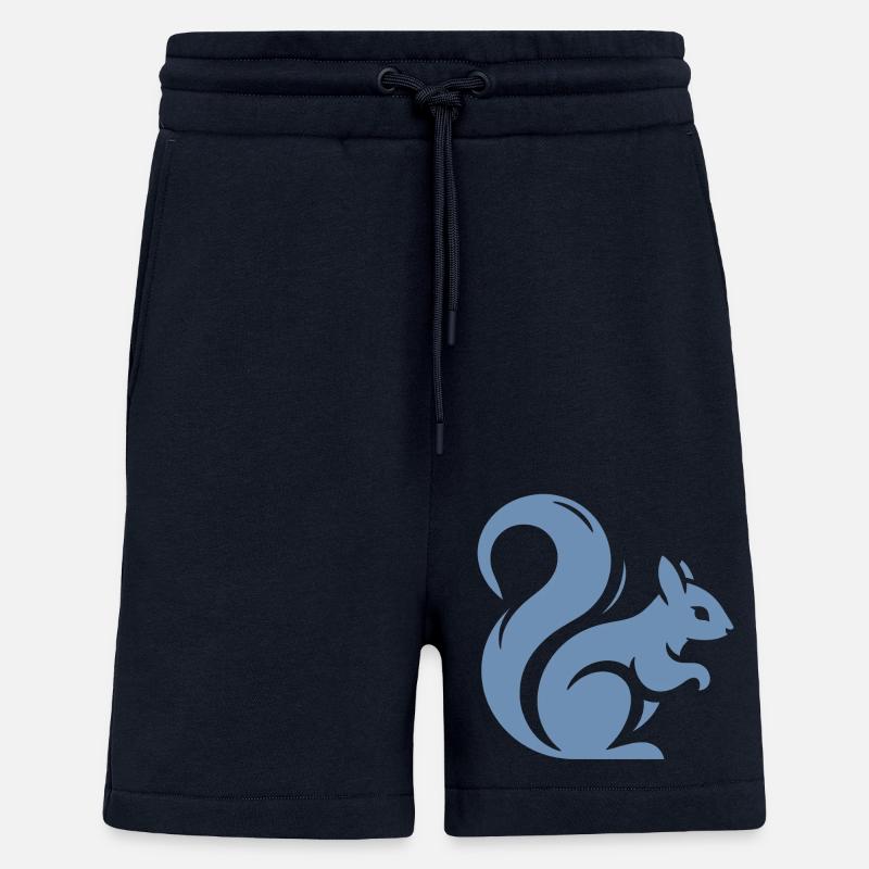 Minimalistische Eichhörnchen-Silhouette - Shorts - made by SPREAD - DARK NAVY