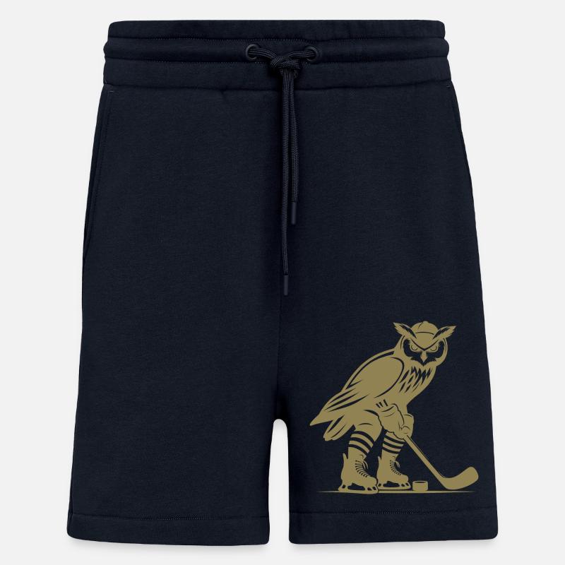 Eule Eishockey Nachtsport Design - Shorts - made by SPREAD - DARK NAVY