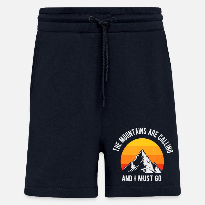 Mountains Are Calling Sunset Peak - Shorts - made by SPREAD - DARK NAVY