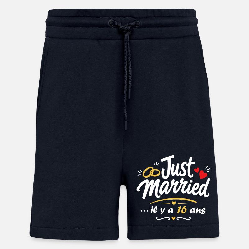 Just Married 16 Ans - Short bio décontracté fabriqué en UE - DARK NAVY