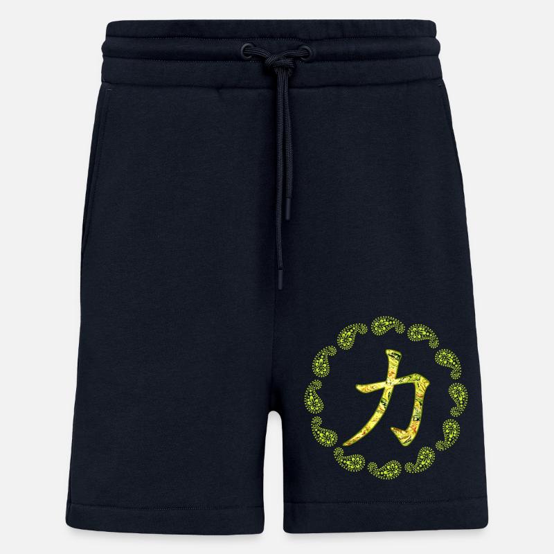 Caractère chinois Kraft E 277 - Short bio décontracté fabriqué en UE - DARK NAVY