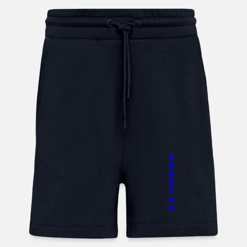Dimanche - bleu - Short bio décontracté fabriqué en UE - DARK NAVY