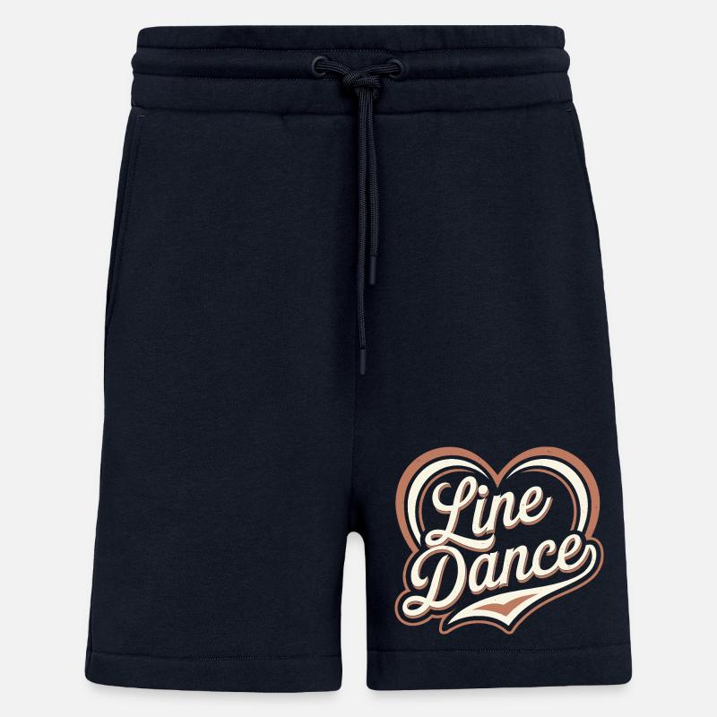 Herzförmiger Line Dance Schriftzug - Shorts - made by SPREAD - DARK NAVY