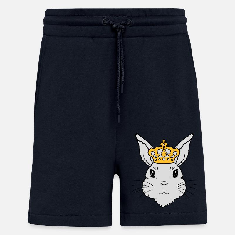 King Rabbit Crown Visage - Short bio décontracté fabriqué en UE - DARK NAVY