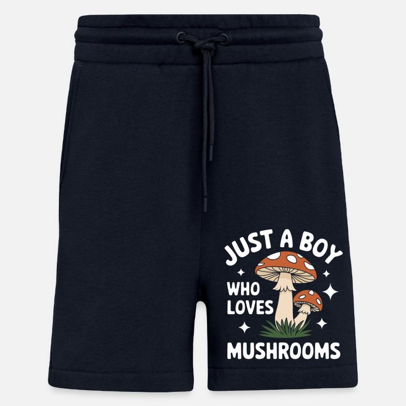 Champignons Champignons Champignon Champignon - Short bio décontracté fabriqué en UE - DARK NAVY
