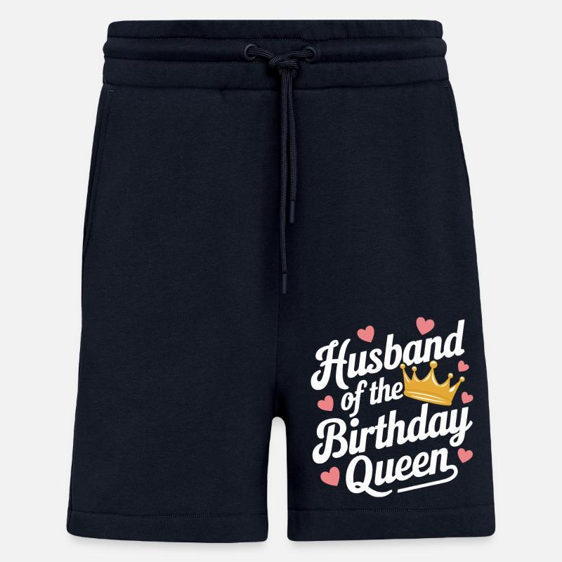 Mari, Conjoint, Famille, Mariage - Short bio décontracté fabriqué en UE - DARK NAVY