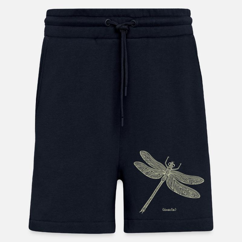 Libellule Odonate - Short bio décontracté fabriqué en UE - DARK NAVY