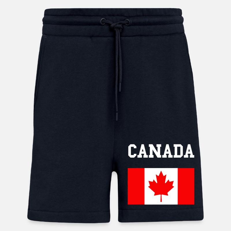 Maple Leaf Kanada-Flagge - Shorts - made by SPREAD - DARK NAVY
