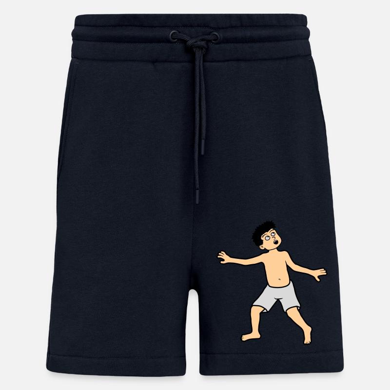 Le garçon a peur - Short bio décontracté fabriqué en UE - DARK NAVY