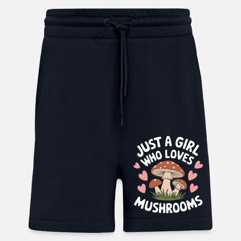 Champignons Champignons Champignon Champignon - Short bio décontracté fabriqué en UE - DARK NAVY