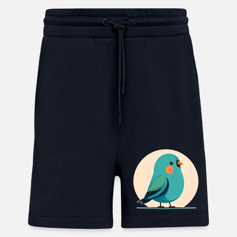 Kleiner grün-blauer Vogel - Shorts - made by SPREAD - DARK NAVY