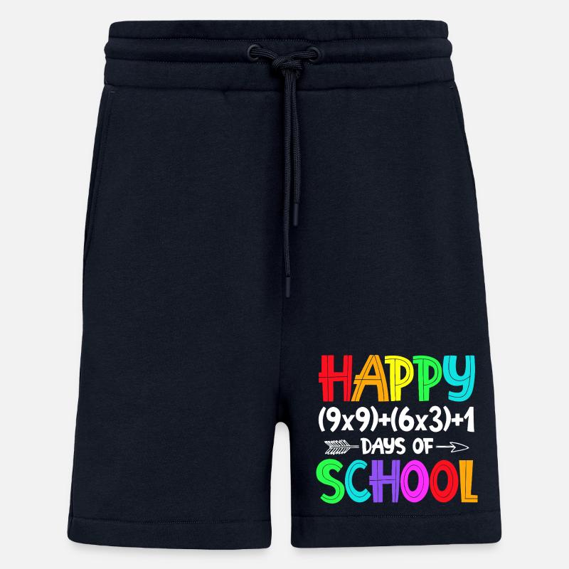 Rainbow Happy Back-to-School - Shorts - made by SPREAD - DARK NAVY