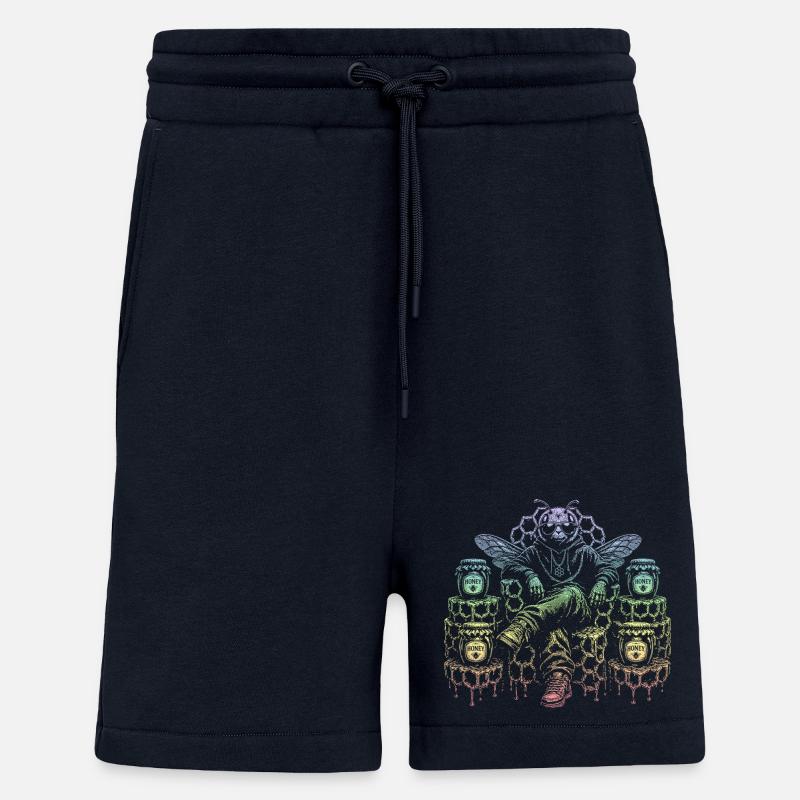 abeille - Short bio décontracté fabriqué en UE - DARK NAVY