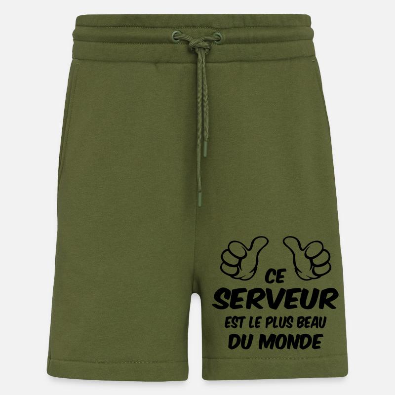 BESTER SERVER - Shorts - made by SPREAD - MOSS GREEN