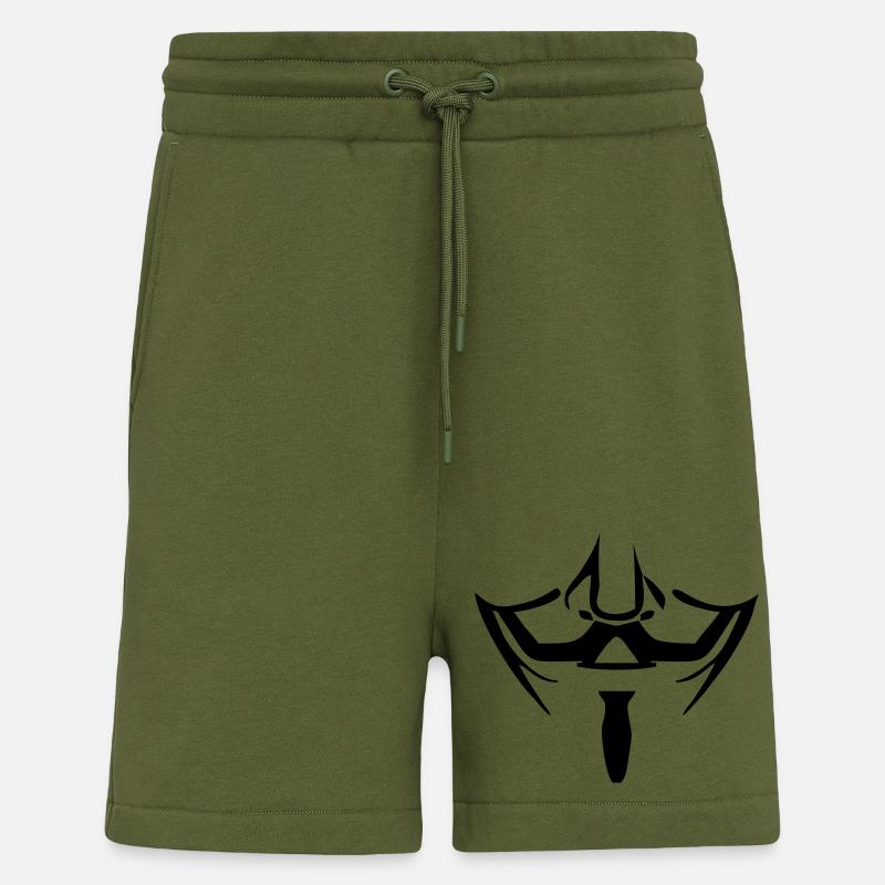 Anonymous Maske - Shorts - made by SPREAD - MOSS GREEN