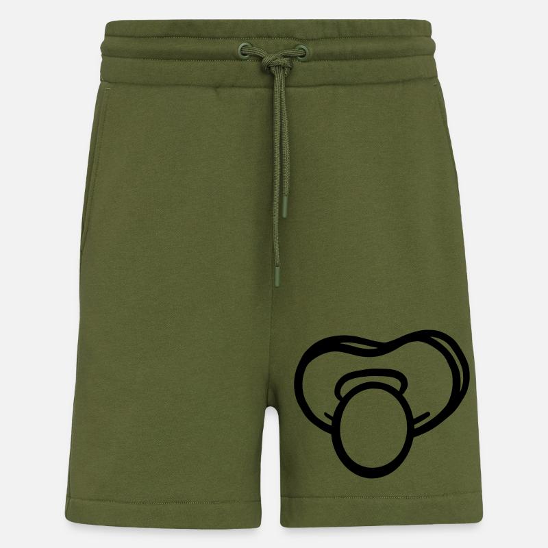 Pacifier Vector - Shorts - made by SPREAD - MOSS GREEN