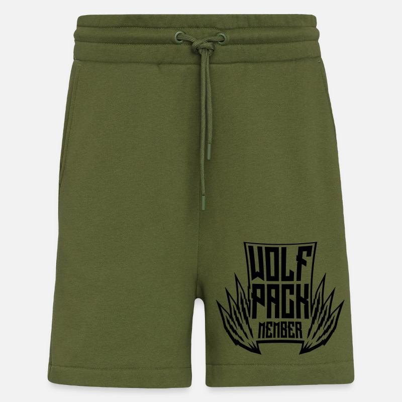 Équipe Wolf Pack - Short bio décontracté fabriqué en UE - MOSS GREEN