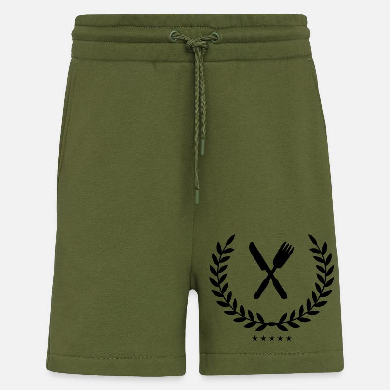 besteck wappen - Shorts - made by SPREAD - MOSS GREEN