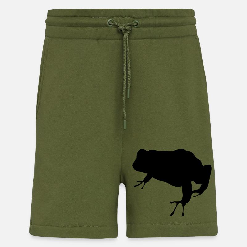 Frø - Organic relaxed shorts made in EU - MOSS GREEN