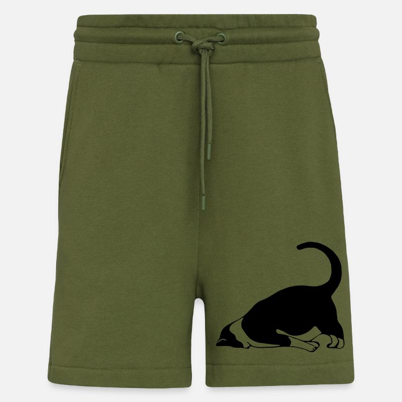 Schlafende Katze - Shorts - made by SPREAD - MOSS GREEN