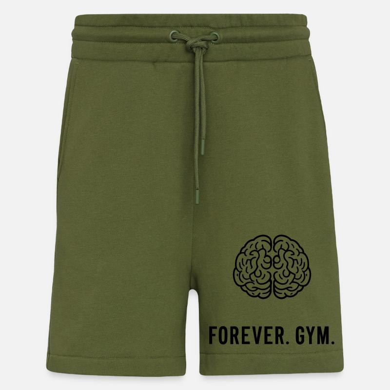 FOREVER. GYM. - Shorts - made by SPREAD - MOSS GREEN