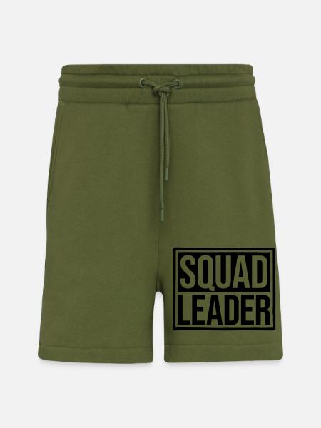 Squad Leader Shield Design - Shorts - made by SPREAD - MOSS GREEN