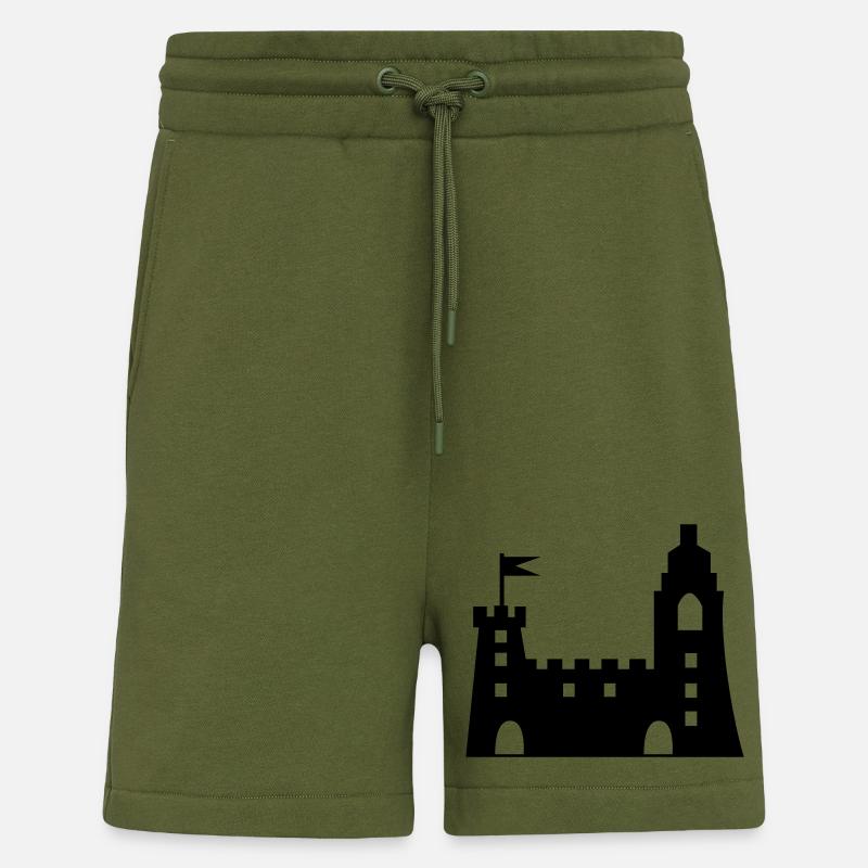 burg - Shorts - made by SPREAD - MOSS GREEN