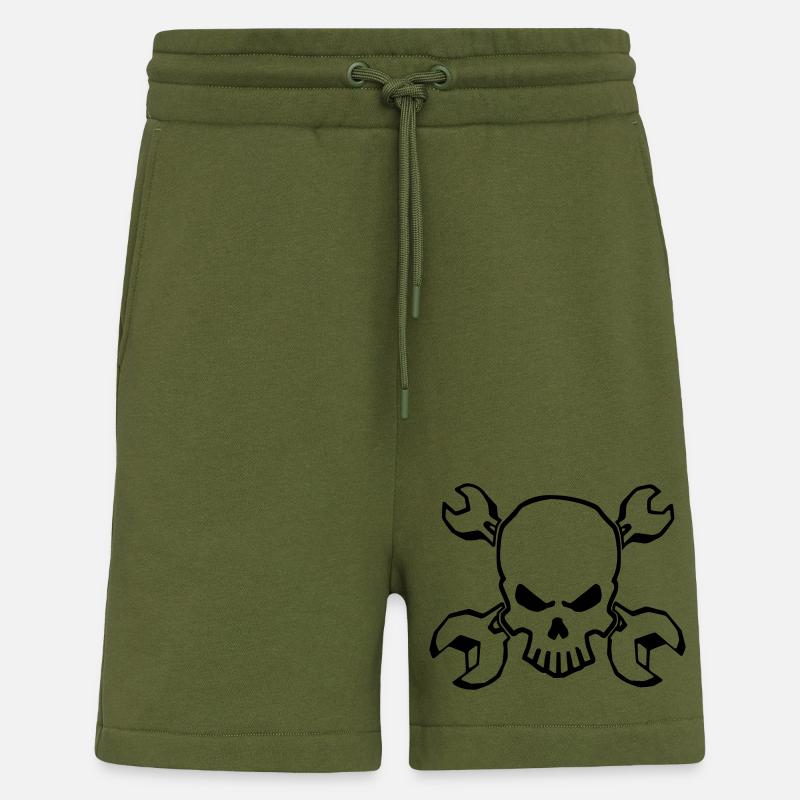 TOOLSKULL - 1C - Shorts - made by SPREAD - MOSS GREEN
