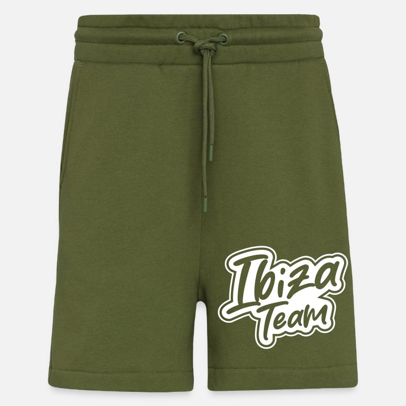 L’équipe d’Ibiza - Short bio décontracté fabriqué en UE - MOSS GREEN