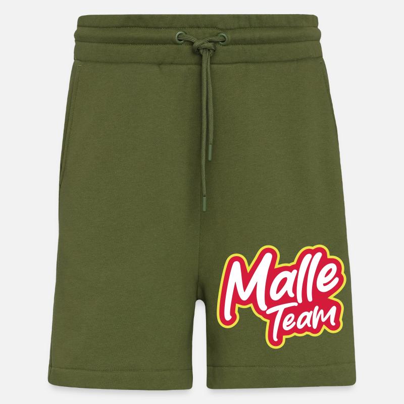 L’équipe Malle - Short bio décontracté fabriqué en UE - MOSS GREEN