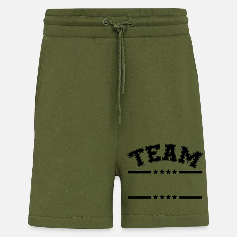 team strich stern - Shorts - made by SPREAD - MOSS GREEN