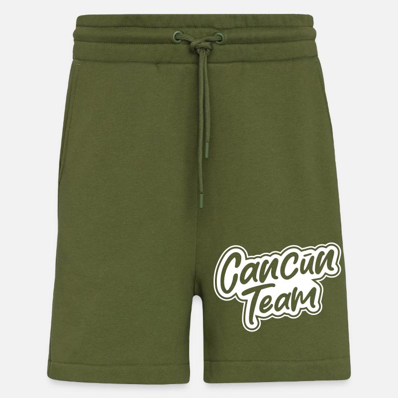 L’équipe de Cancun - Short bio décontracté fabriqué en UE - MOSS GREEN