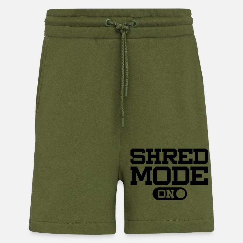 SHRED MODE ON - Shorts - made by SPREAD - MOSS GREEN