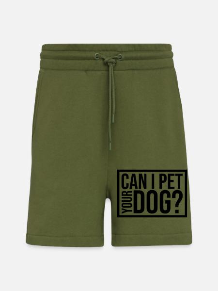 Pet your Dog Spruch - Shorts - made by SPREAD - MOSS GREEN