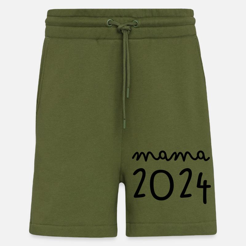 Maman 2024 - Short bio décontracté fabriqué en UE - MOSS GREEN