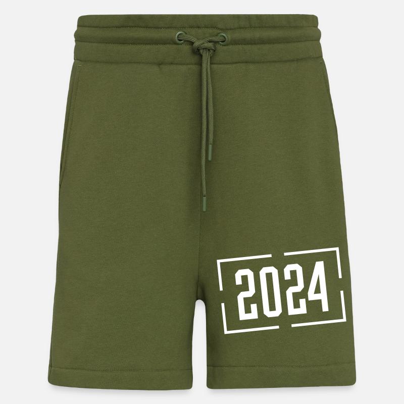 2024 year - Shorts - made by SPREAD - MOSS GREEN