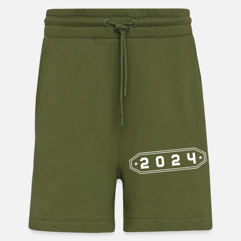 Symbole 2024 - Short bio décontracté fabriqué en UE - MOSS GREEN