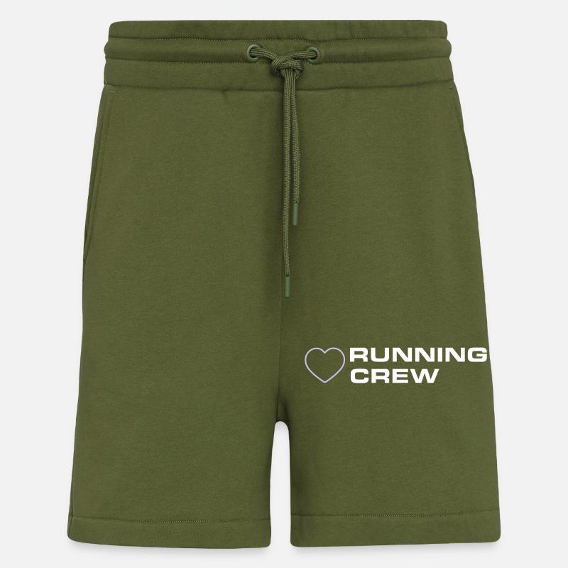Équipe de course - Short bio décontracté fabriqué en UE - MOSS GREEN