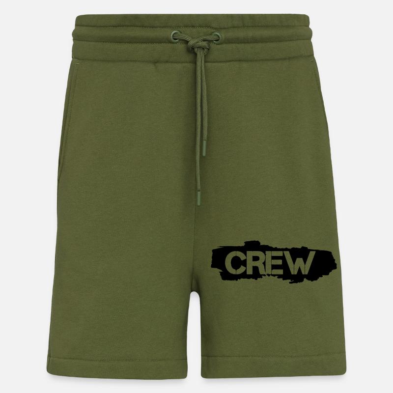 équipage - Short bio décontracté fabriqué en UE - MOSS GREEN