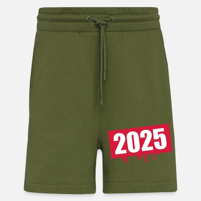 2025 Année Klecks - Short bio décontracté fabriqué en UE - MOSS GREEN