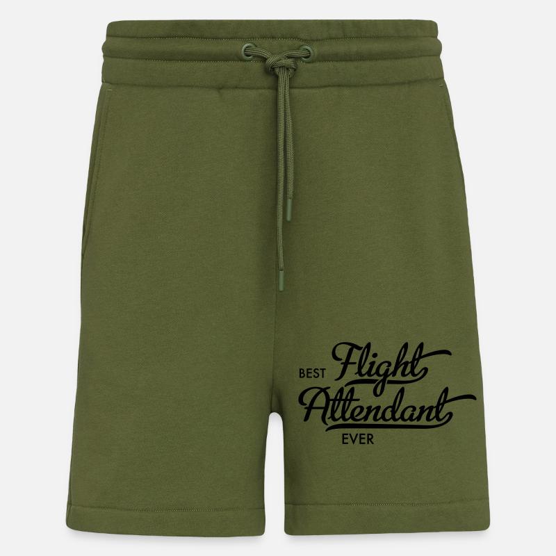 Hôtesse - Short bio décontracté fabriqué en UE - MOSS GREEN