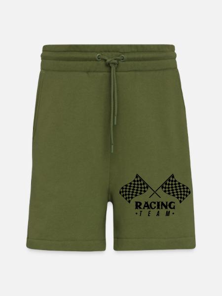 Racing Flag Team - Shorts - made by SPREAD - MOSS GREEN