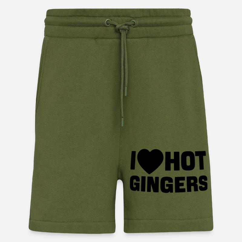 I love gingers - Shorts - made by SPREAD - MOSS GREEN