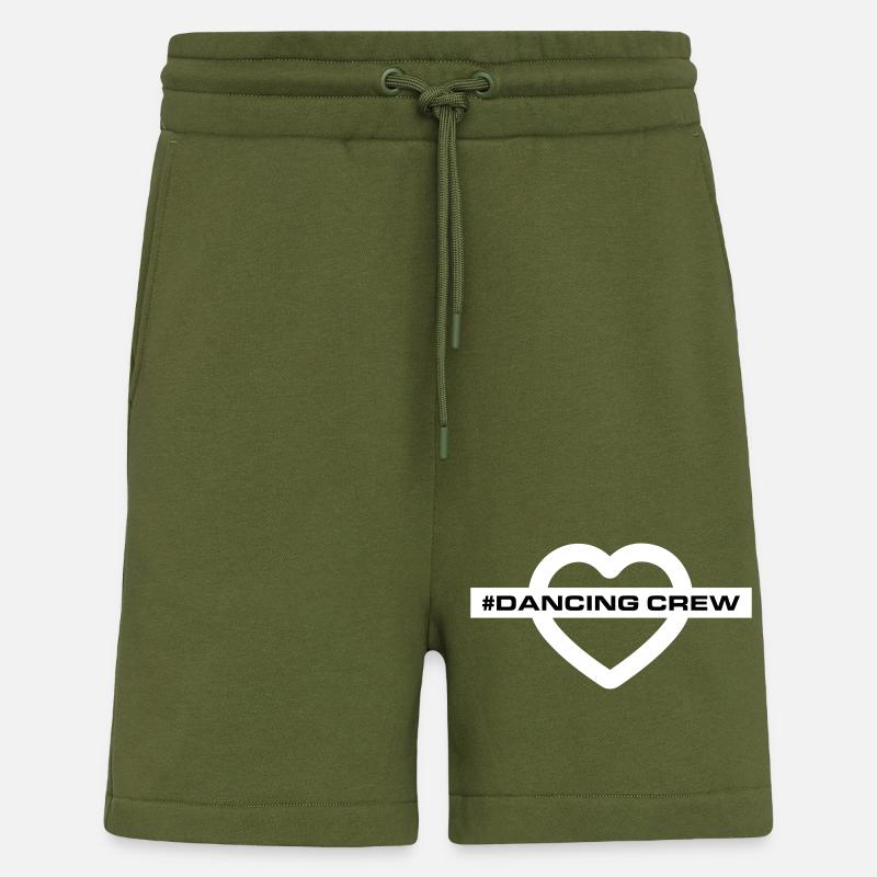 Dancing Crew Heart - Shorts - made by SPREAD - MOSS GREEN