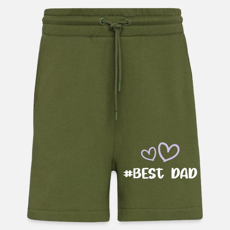 Best Dad Herz Liebe - Shorts - made by SPREAD - MOSS GREEN