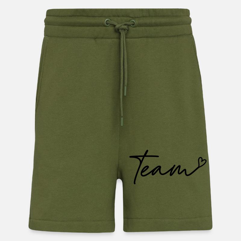 Team mit Herz - Shorts - made by SPREAD - MOSS GREEN