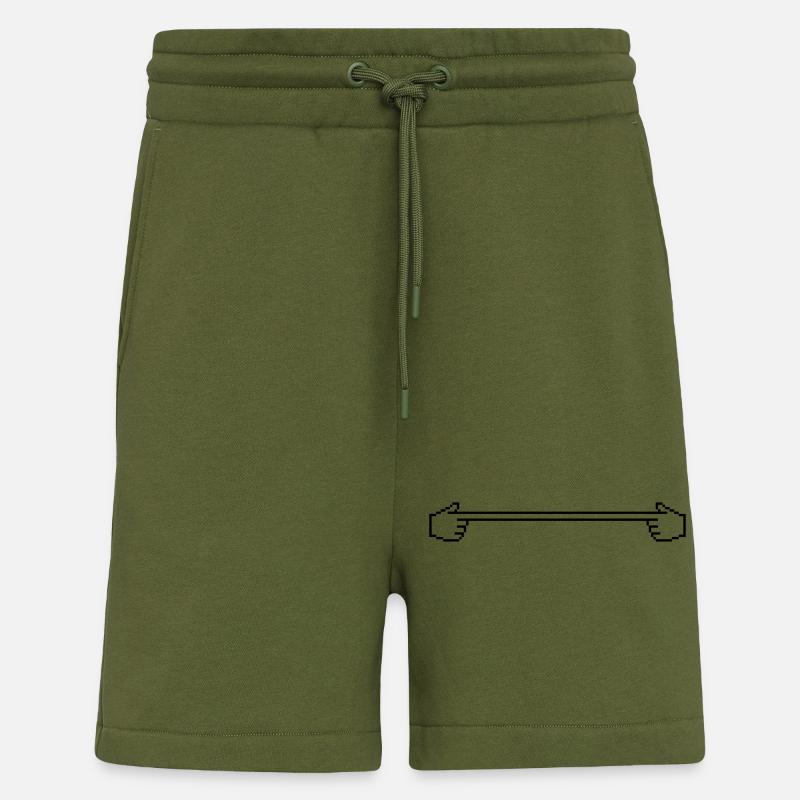 Strich Hand Zeiger - Shorts - made by SPREAD - MOSS GREEN