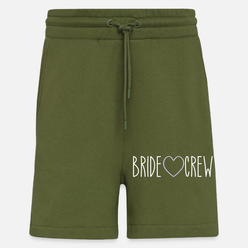 Bride Crew Heart - Shorts - made by SPREAD - MOSS GREEN
